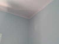 Esempio pareti celesti con rigo colorato blu