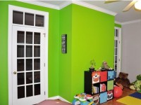 Esempio tinteggiatura interna color verde