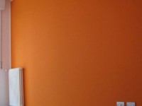 Esempio tinteggiatura interna color arancione